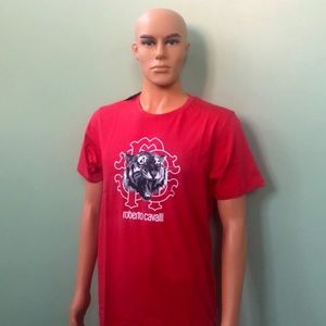 Roberto Cavalli – Tiger Graphic Crew Neck T-Shirt